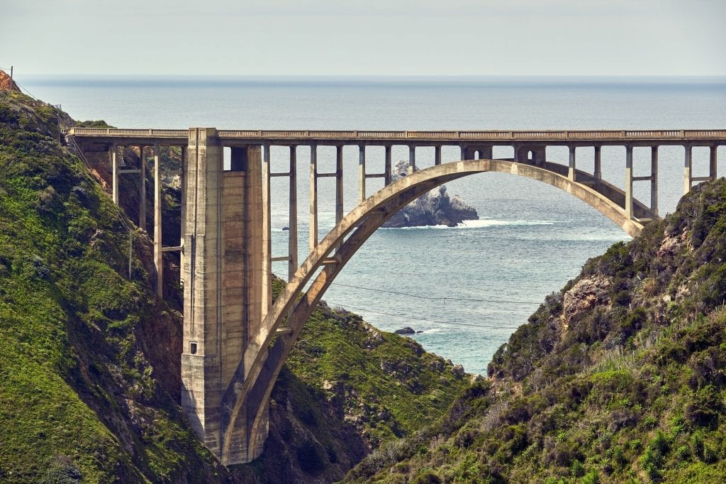 Bixby Creek Bridge on Highway 1, California