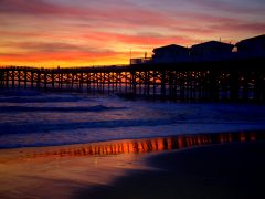 Sea Sunset Sunset Beach Sand Ocean Pier San Diego Cottages Pacific Beach T20 Grwwao - California Locals