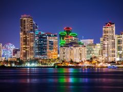 Colorful Skyline San Diego - California Locals