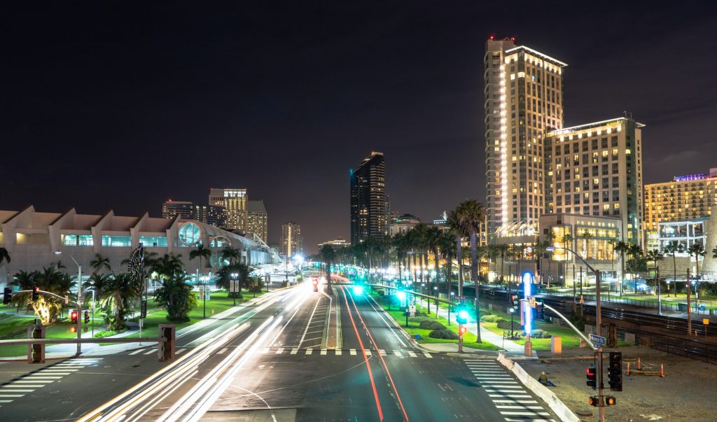 Harbor Drive San Diego California Port Downtown City Skyline